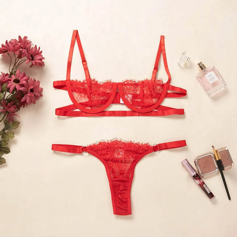 Miss Velva Seductive Mandala Lingerie Set – Sexy Lace Intimates in Vibrant Colors